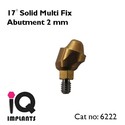 Set of 1 Solid Multi Fix Abutment 17º+Open/Closed