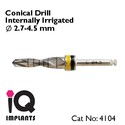 Set Of 4 Conical Drills Internal Irrigation implan