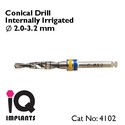 Set Of 4 Conical Drills Internal Irrigation implan