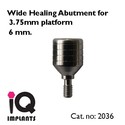 10 Wide Healing Caps for 3.75mm platform for Denta
