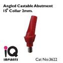 10 Angled Castable Abutments 15º  for Dental Impl