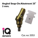 5 Angled Snap On Abutments 25º Implant Dental  Su