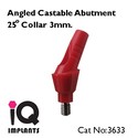 10 Angled Castable Abutments 25º  for Dental Impl