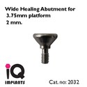 10 Wide Healing Caps for 3.75mm platform for Denta