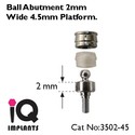 5 Ball Abutments for  Wide 4.5mm Platform Dental I