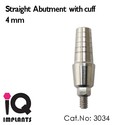 5 Straight Abutments With Cuff for Dental Implants