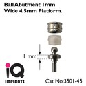 5 Ball Abutments for  Wide 4.5mm Platform Dental I