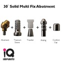 Set of 1 Solid Multi Fix Abutment 30º+Open/Closed
