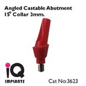 10 Angled Castable Abutments 15º  for Dental Impl