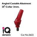 10 Angled Castable Abutments 25º  for Dental Impl