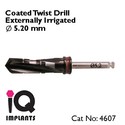 Coated Twist Drill Externally Irrigated implant De