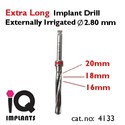 Extra Long Implant Drills Externally Irrigated Den