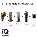Set of 1 Solid Multi Fix Abutment 17º+Open/Closed