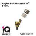 5 Angled Titanium Ball Abutments 18º Dental Impla