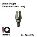 5 Slim Straight Abutments for Dental Implants Impl