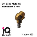 Angled Solid Multi Fix Abutment 30º 1mm cuff