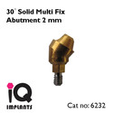 Set of 1 Solid Multi Fix Abutment 30º + 1 Open/Cl