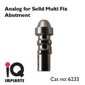 Set of 1 Solid Multi Fix Abutment 17º + 1 Open/Cl