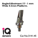 Special Offer : 5 Angled Abutment 15º -  4.5mm Pl