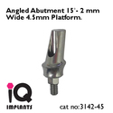 Special Offer : 5 Angled Abutment 15º -  4.5mm Pl