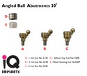 Special Offer : 5 Angled Ball Abutments 30º 