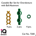 Castable Bar Set for Overdenture with Ball Abutmen