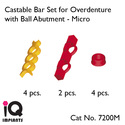 Castable Bar Set for Overdenture with Micro Ball A