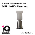 Set of 1 Solid Multi Fix Abutment 17º + 1 Open/Cl