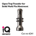 Set of 1 Solid Multi Fix Abutment 30º + 1 Open/Cl