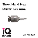 Short Hand Hex Driver 1.25mm