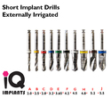 Set Of 10 Short Implat Drills External Irrigation 