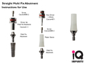 Straight Multi Fix Abutment 1mm cuff