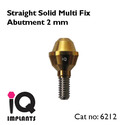 Set of 1 Straight Solid Multi Fix Abutment + 1 Ope