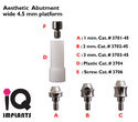 Aesthetic Abutment 1mm cuff for Wide 4.5 mm Platfo