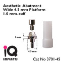 Aesthetic Abutment 1mm cuff for Wide 4.5 mm Platfo
