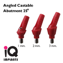 Special Offer : 10 Angled Castable Abutments 25º 