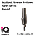 Shouldered Abutment for Narrow Platform