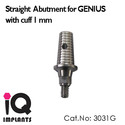 Straight Abutment for GENIUS with Cuff