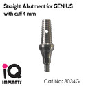 Straight Abutment for GENIUS with Cuff