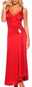 Long Ruched Flowy Evening Gown Cocktail Party New 