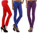 Women's New Premium Multi Colors Denim Jeans Fitte