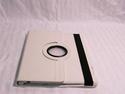 IPAD 2 3 LEATHER CASE COVER 360 ROTATION WHITE PER