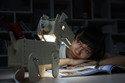 DIY WOODEN PUPPY DESK LAMP STORAGE BOX FOT LITTLE 
