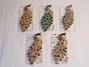 IPHONE 4 4S CASE / COVER SWAROVSKI CRYSTAL PEACOCK