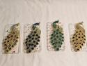 IPHONE 4 4S CASE / COVER SWAROVSKI CRYSTAL PEACOCK
