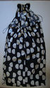ZARA BASICS FASHION SATIN BLACK & WHITE DOTS DRESS