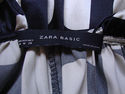ZARA BASICS FASHION SATIN BLACK & WHITE DOTS DRESS