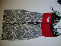 DONNA RICCO - SATIN BLACK & WHITE FASHION DRESS L@