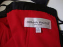 DONNA RICCO - SATIN BLACK & WHITE FASHION DRESS L@