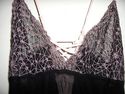 NWOT Morgan Taylor "Fantasies" Blk. & Pink Sheer N